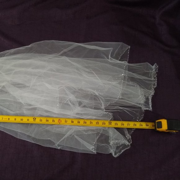 NWT! Wedding Veil ~32" Long - Picture 5 of 6